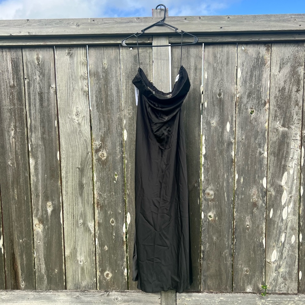 Princess Polly Black Midi Dress Shaun Midi